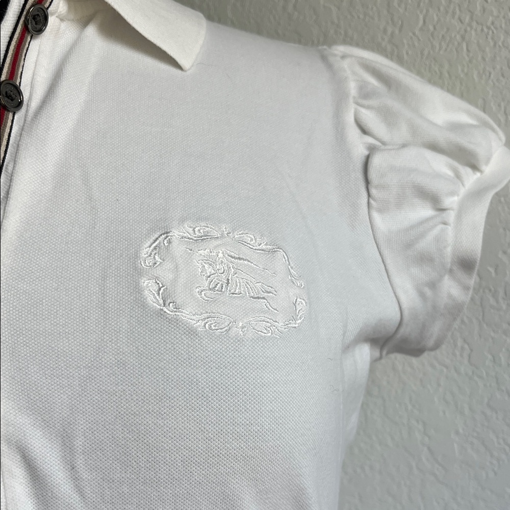 Burberry Short Sleeve Polo Top - Picture 4 of 14